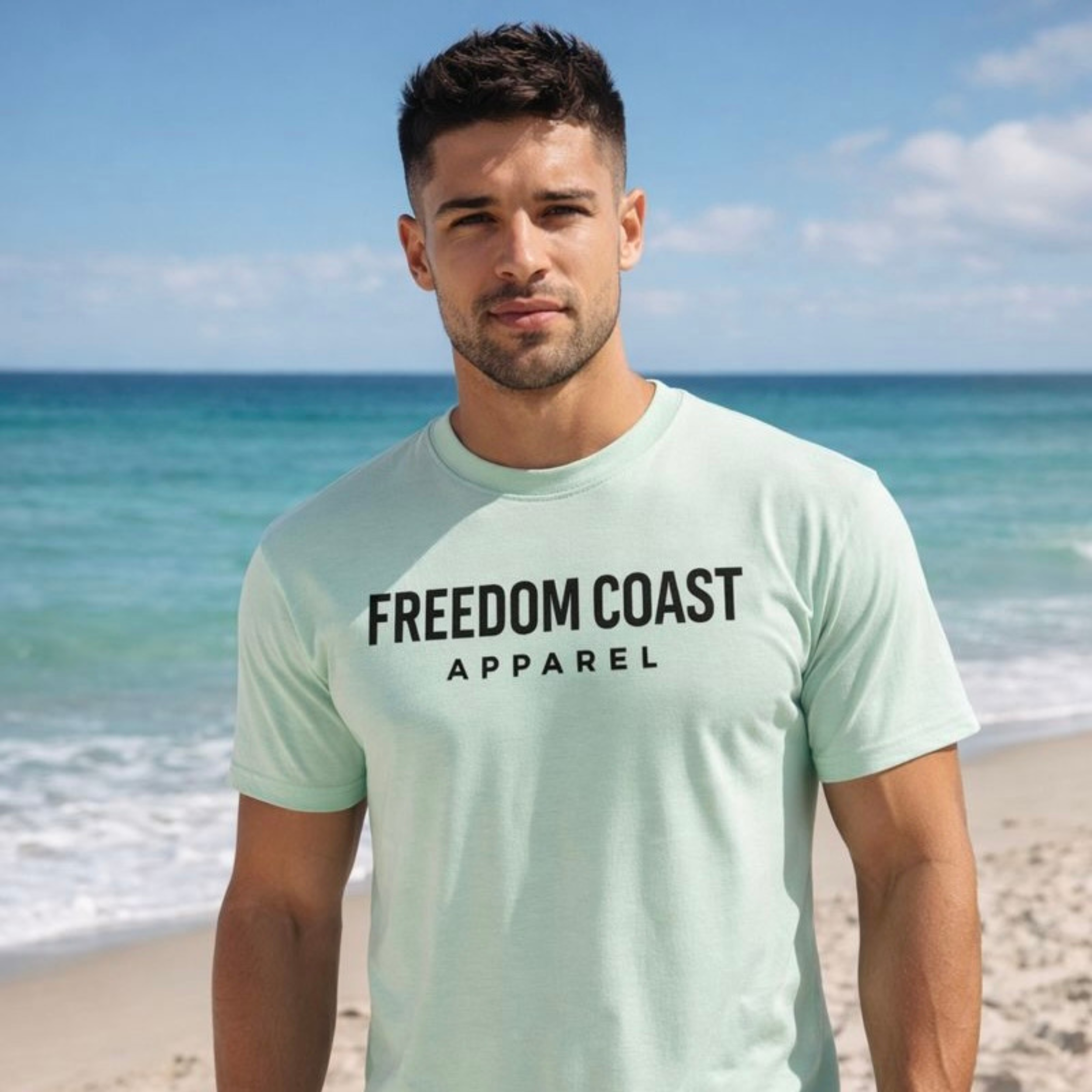 Freedom Coast Apparel – Core Black Wordmark Tee