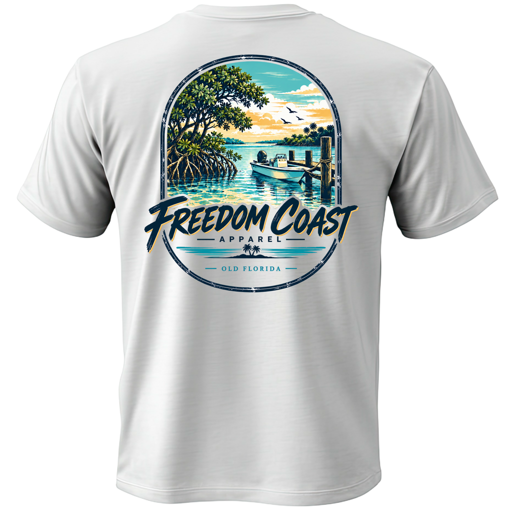 Coastal Wave Old Florida Tee