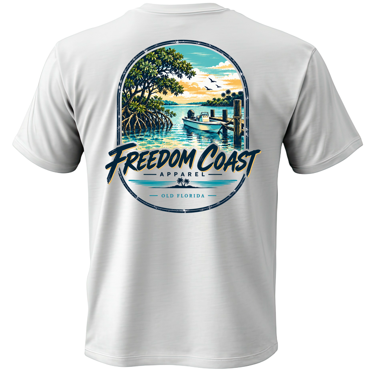 Coastal Wave Old Florida Tee
