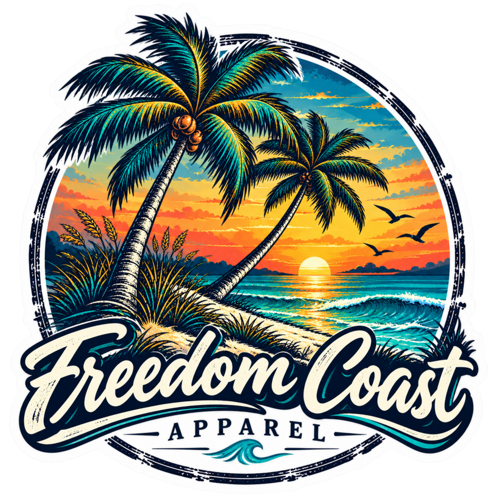 Sunset Palms Sticker