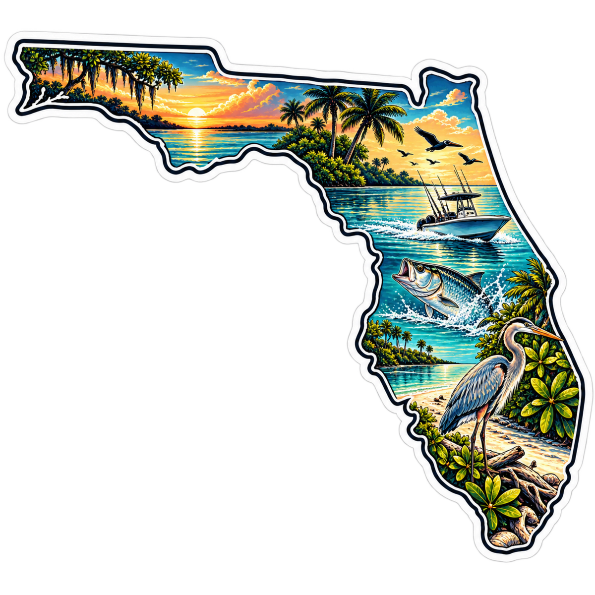 Florida Wild Coast Sticker