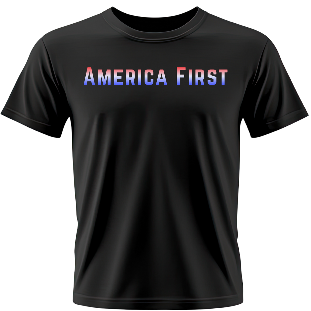 America First Tee – Eagle & Shield